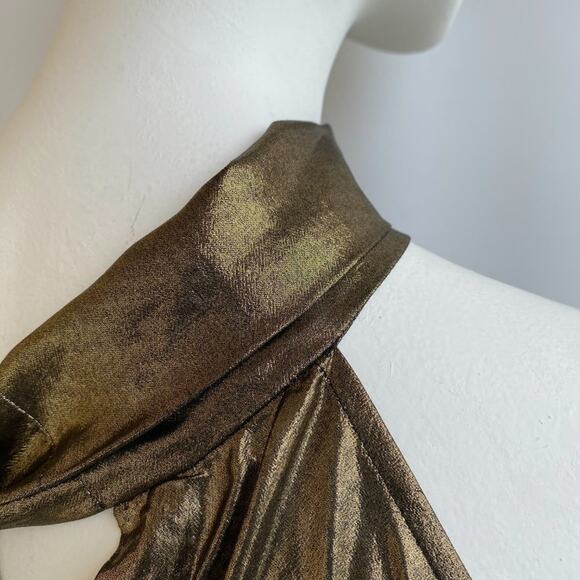 Gold sz M Generation Love NYC top - Picture 6 of 9